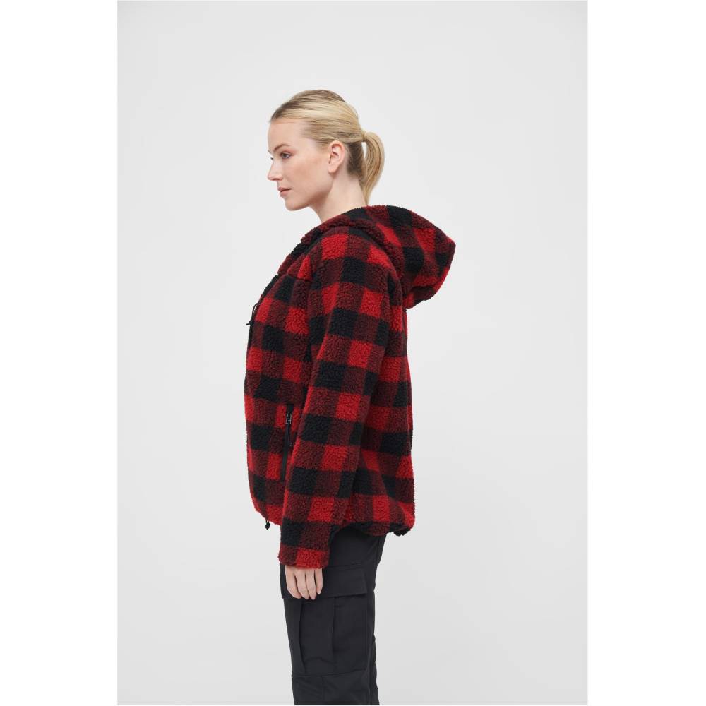 Brandit - Teddyfleece Veste - Rouge/Noir
